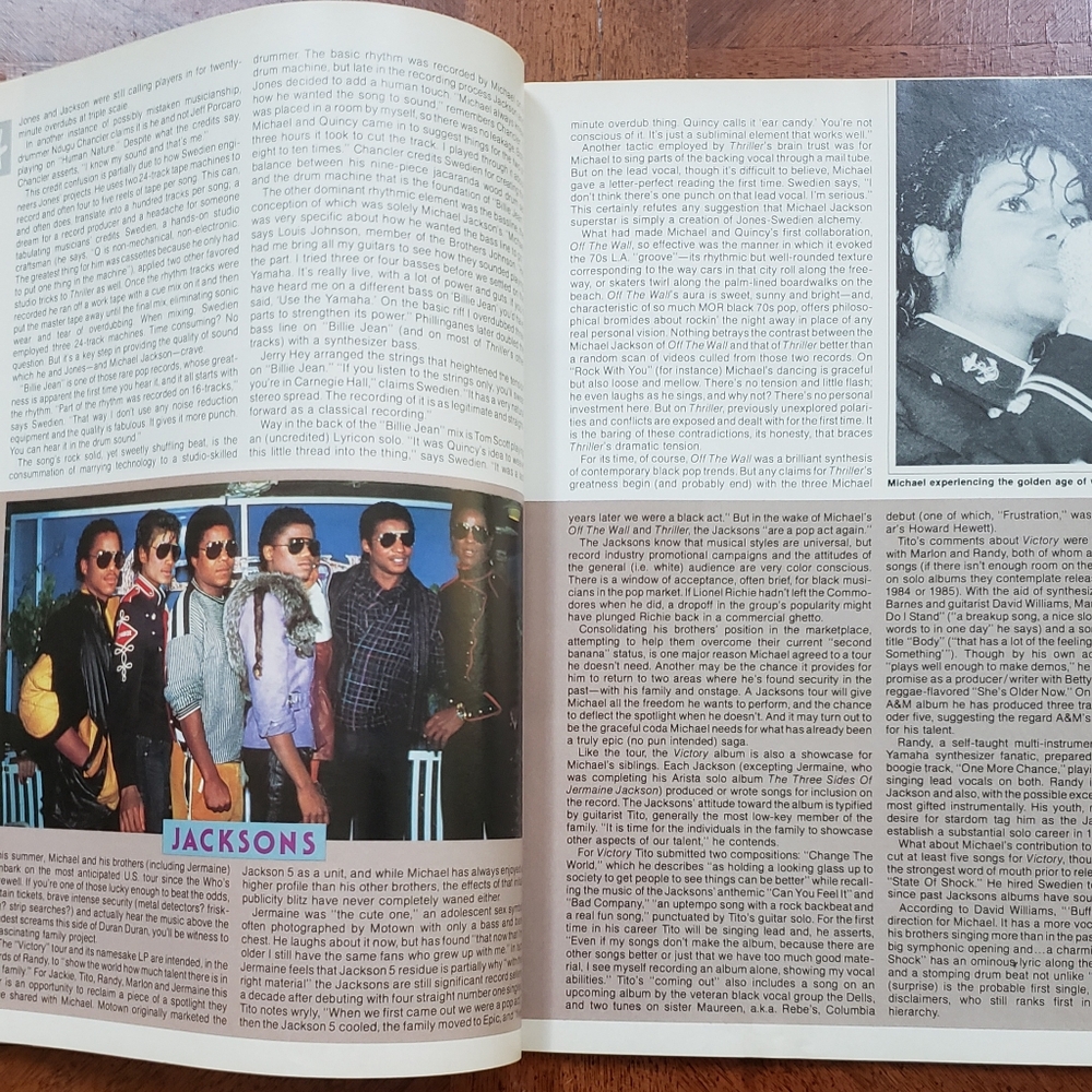 1984 Michael Jackson Musician Magazine & Newspaper - Picture 4 of 10